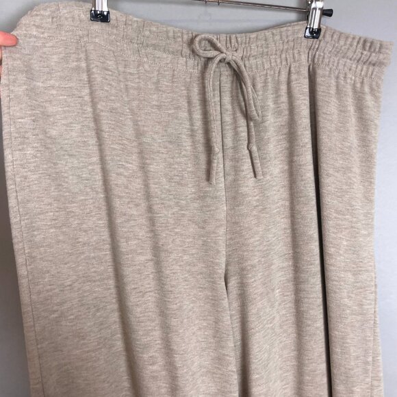 Aritzia Wilfred Free Sweatpants‎ Cropped Wide Leg Straight Beige Women XL Pants - Picture 3 of 11